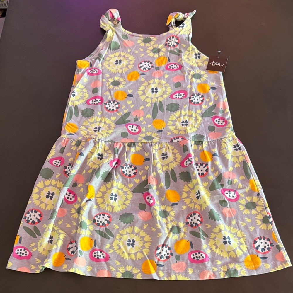 Tea Collection Kids Dress - Pink and Yellow Floral